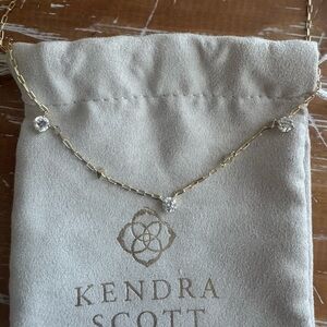 Kendra Scott Jada Gold Necklace with Sparkling Accents